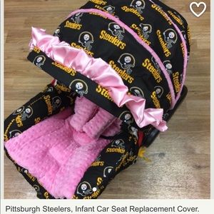 Custom Pittsburgh Steelers car seat cover